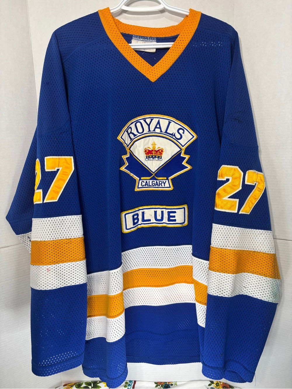 Calgary Royals Blue Hockey Jersey #27 Alberta Elite Hockey League